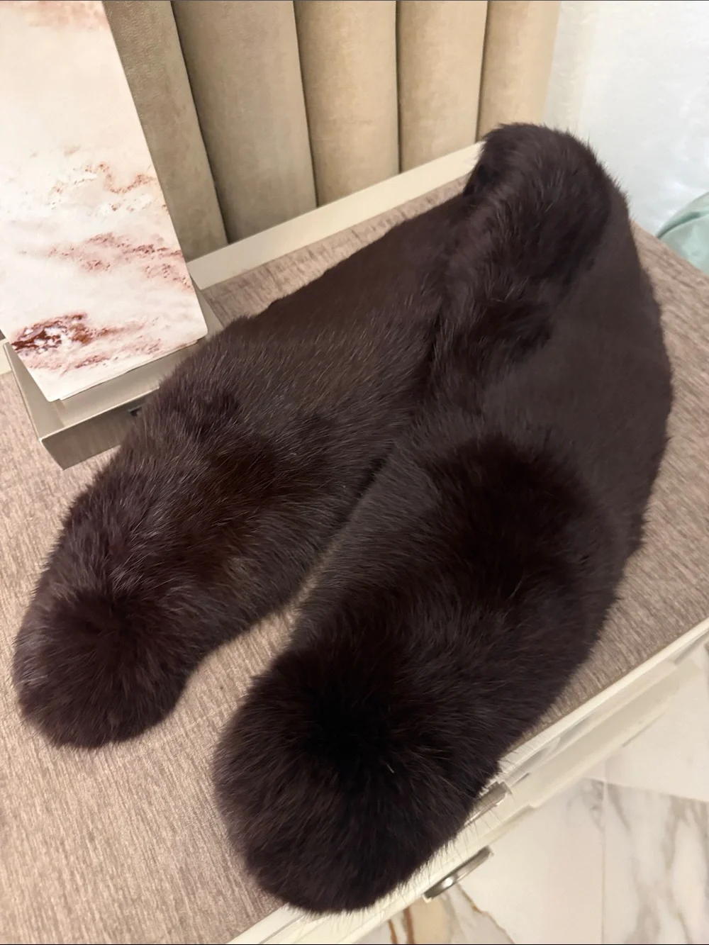 Real Fox fur collar